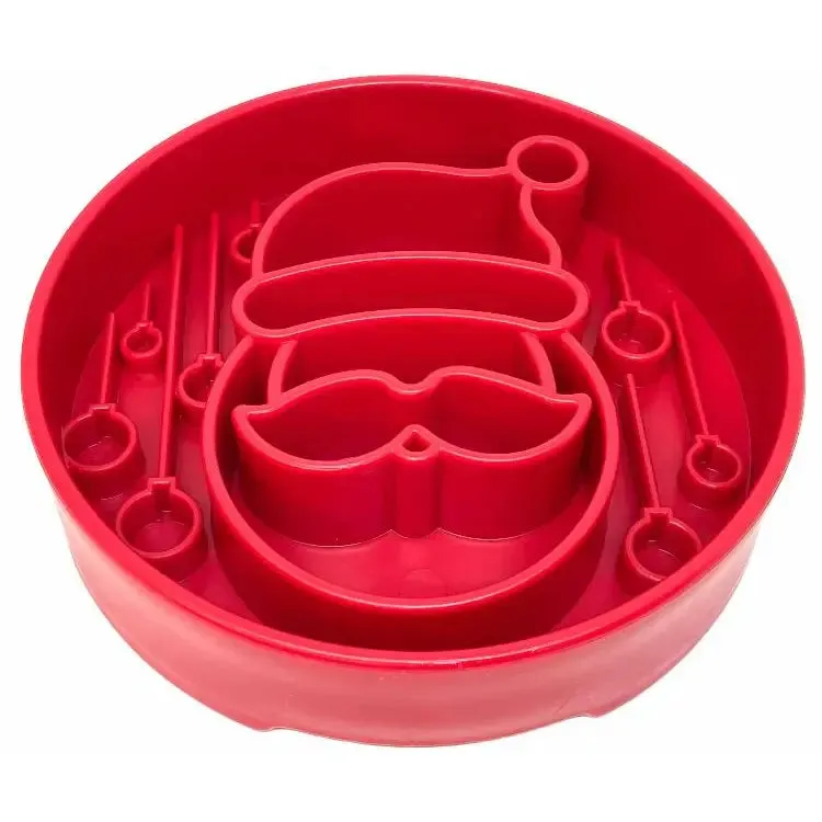 SodaPup Santa Slow Feeder Bowl