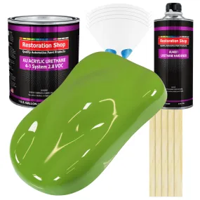 Sublime Green Acrylic Urethane Auto Paint - Complete Gallon Paint Kit - Professional Single Stage Automotive Car Truck Coating, 4:1 Mix Ratio 2.8 VOC