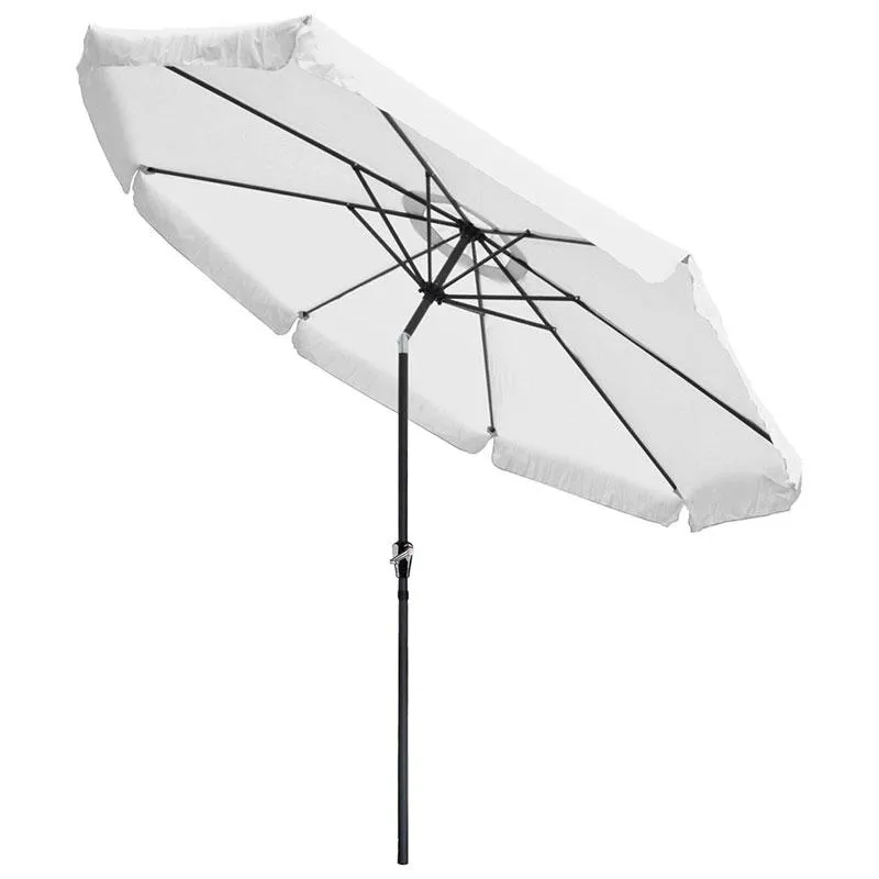 TheLAShop 10 Foot 8-Rib Outdoor Patio Umbrella Tilt & Crank