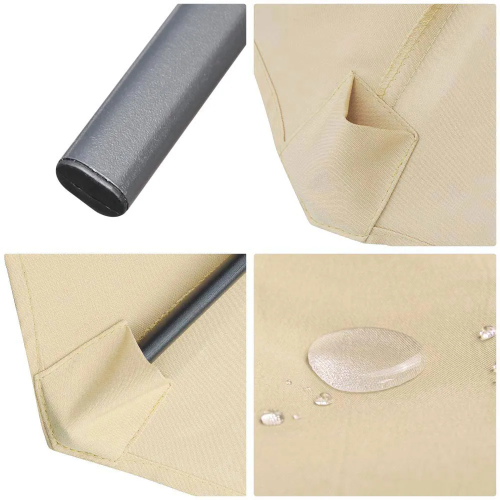 TheLAShop 10 Foot 8-Rib Outdoor Patio Umbrella Tilt & Crank