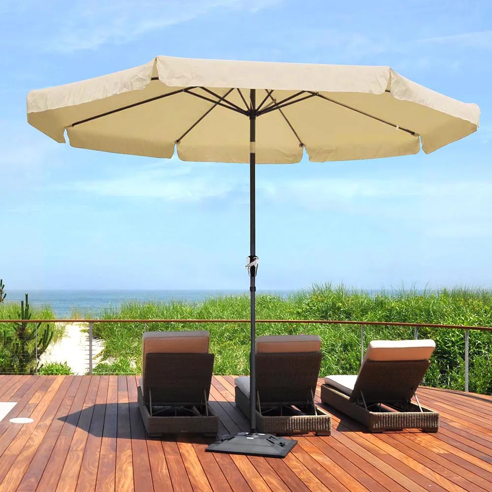 TheLAShop 10 Foot 8-Rib Outdoor Patio Umbrella Tilt & Crank
