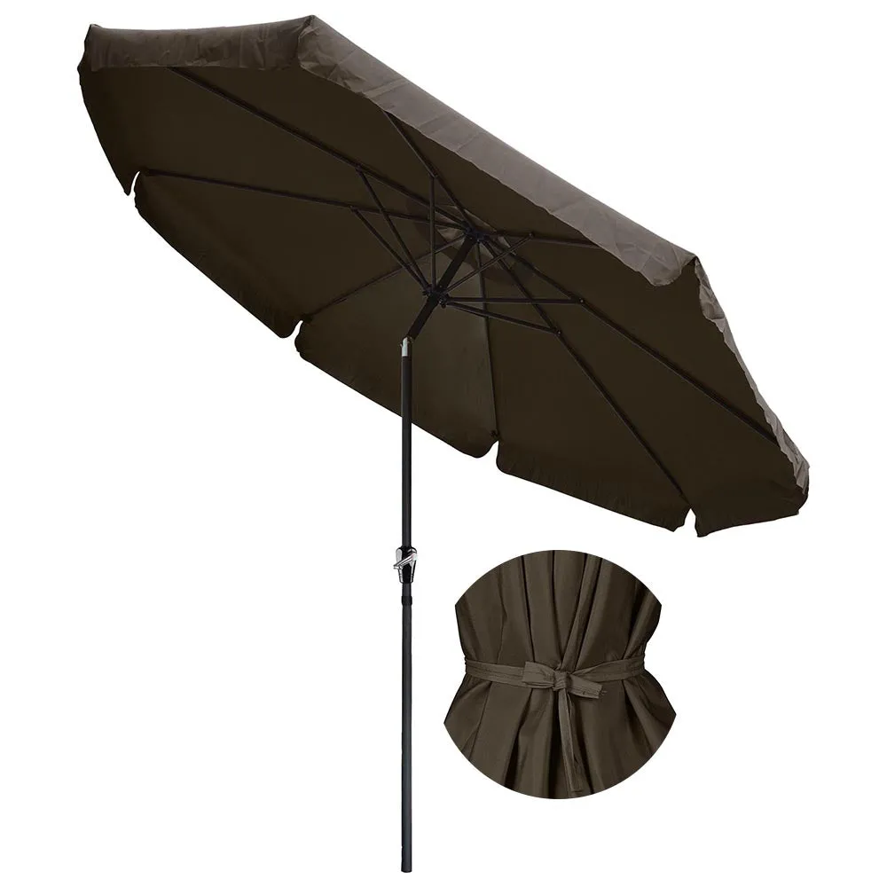 TheLAShop 10 Foot 8-Rib Outdoor Patio Umbrella Tilt & Crank