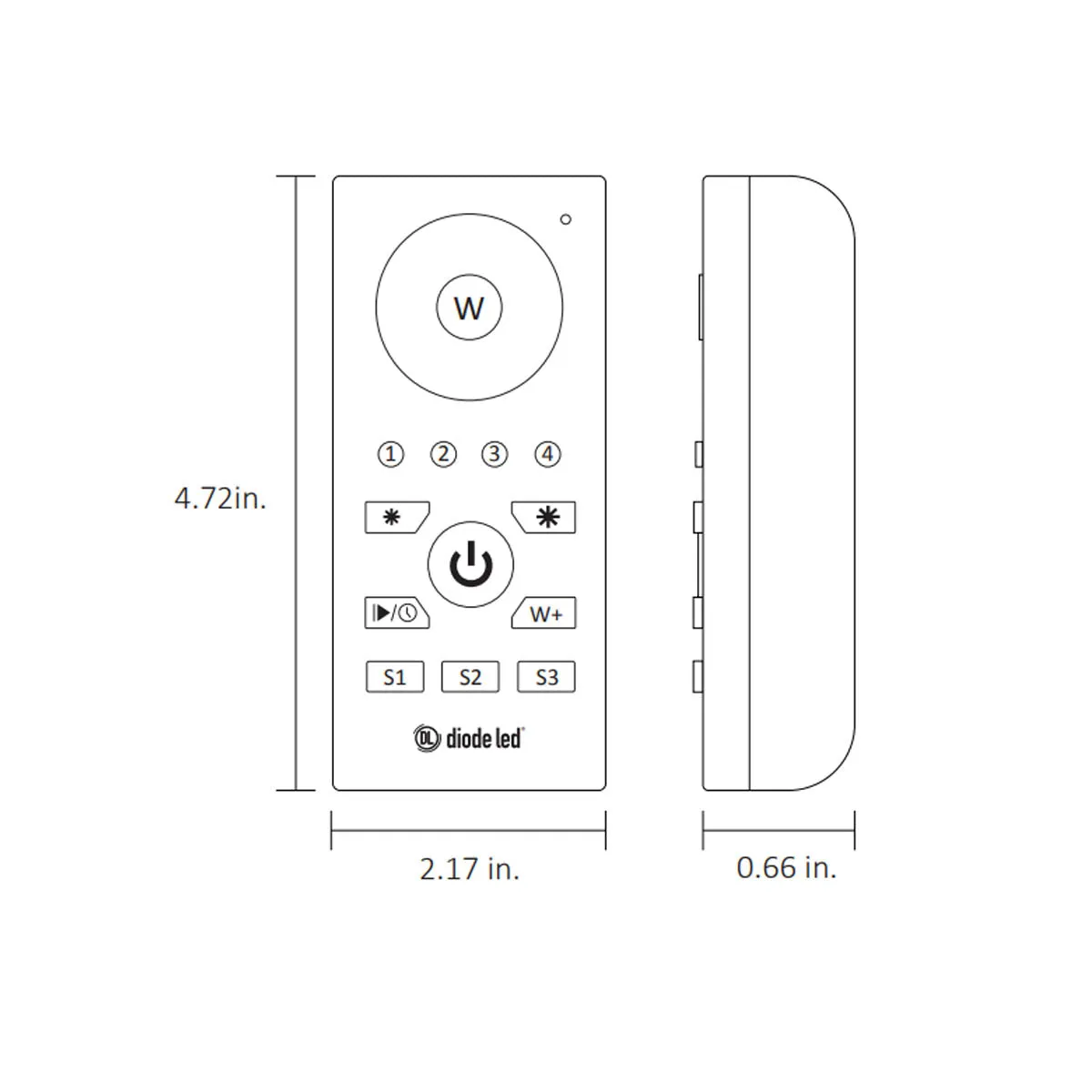 TOUCHDIAL RGB/RGBW 4-Zone Remote Controller