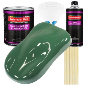 Transport Green Acrylic Urethane Auto Paint - Complete Gallon Paint Kit - Professional Single Stage Automotive Car Truck Coating 4:1 Mix Ratio 2.8 VOC