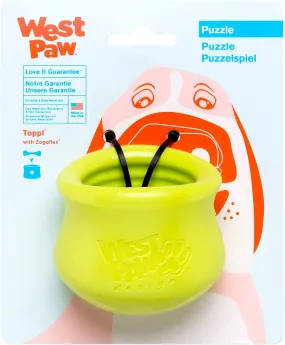 WEST PAW Zogoflex Toppl Treat Dispensing Dog Toy Puzzle – Interactive Chew Toys for Dogs (3 sizes)