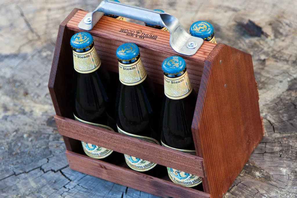 Wood Thumb -  Wooden Six Pack Bottle Holder