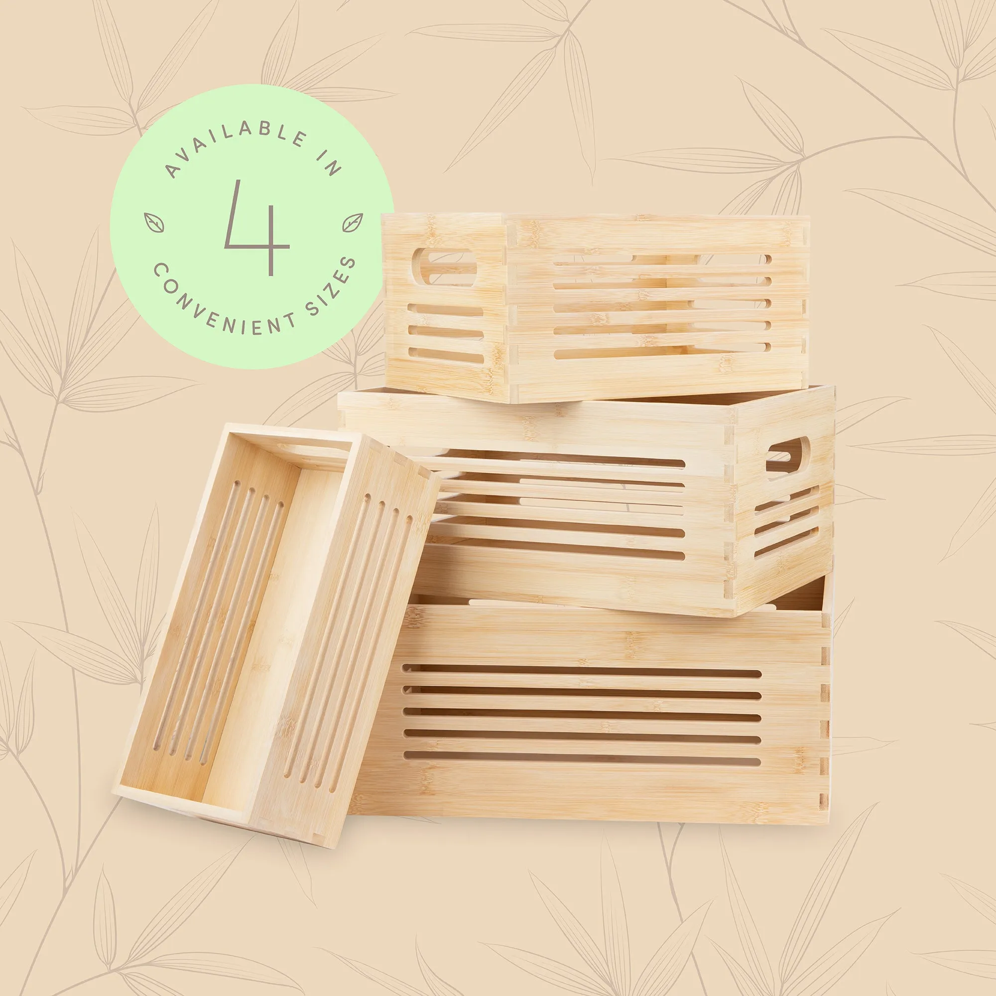 Wooden Storage Bin  - Natural Small (Wholesale)