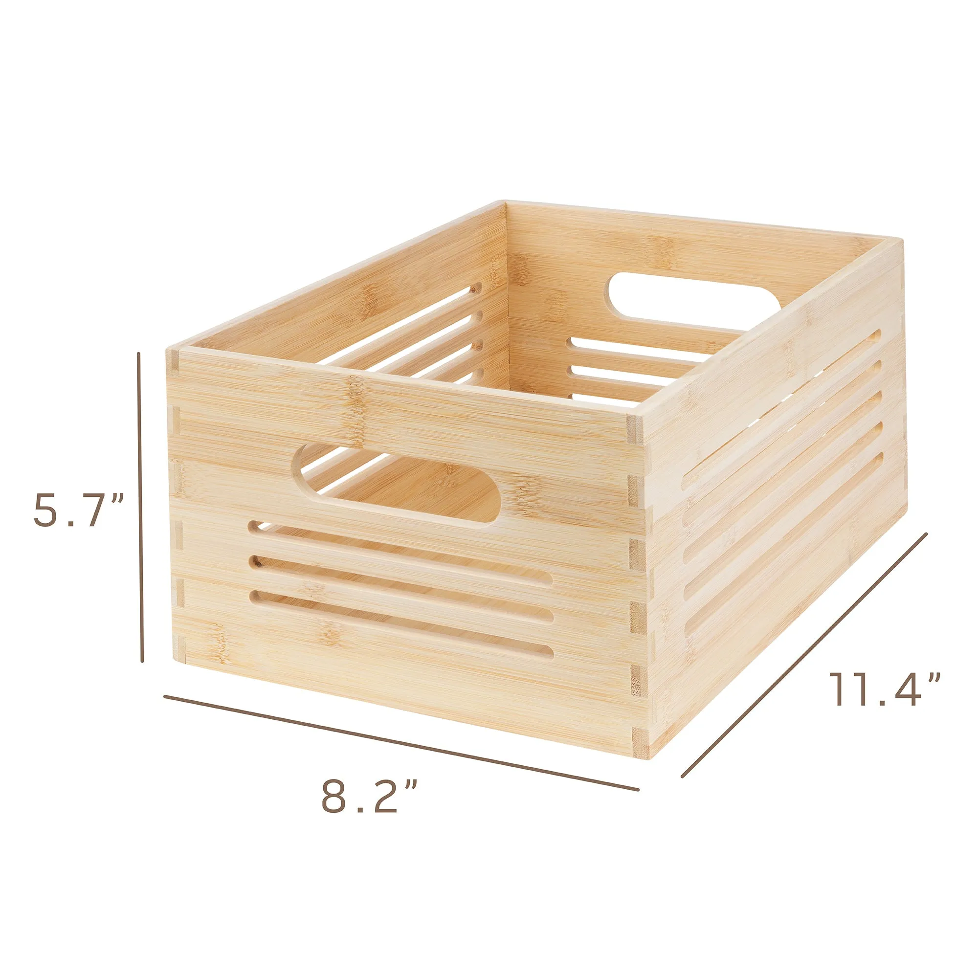 Wooden Storage Bin  - Natural Small (Wholesale)