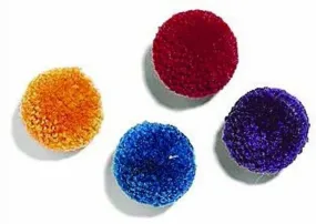 Wool Pom-Pom Catnip Cat Toy, 4 Count