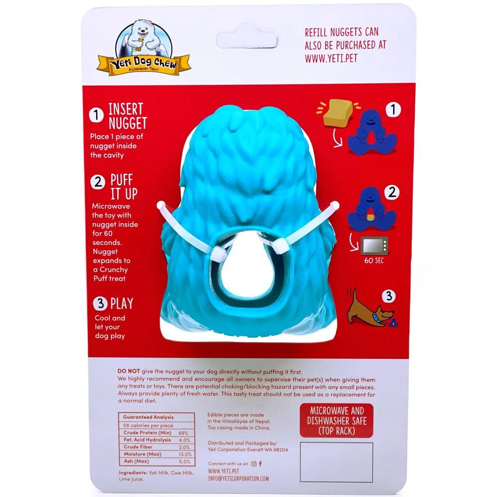 Yeti Dog Chew Puff & Play Hangry Yeti Dog Toy (Blue)