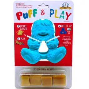 Yeti Dog Chew Puff & Play Hangry Yeti Dog Toy (Blue)