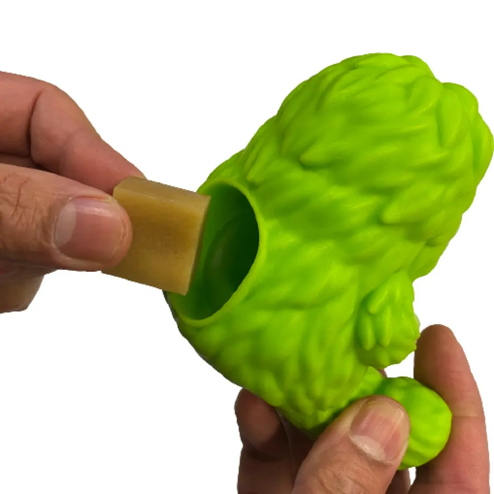 Yeti Dog Chew Puff & Play Hangry Yeti Dog Toy (Green)