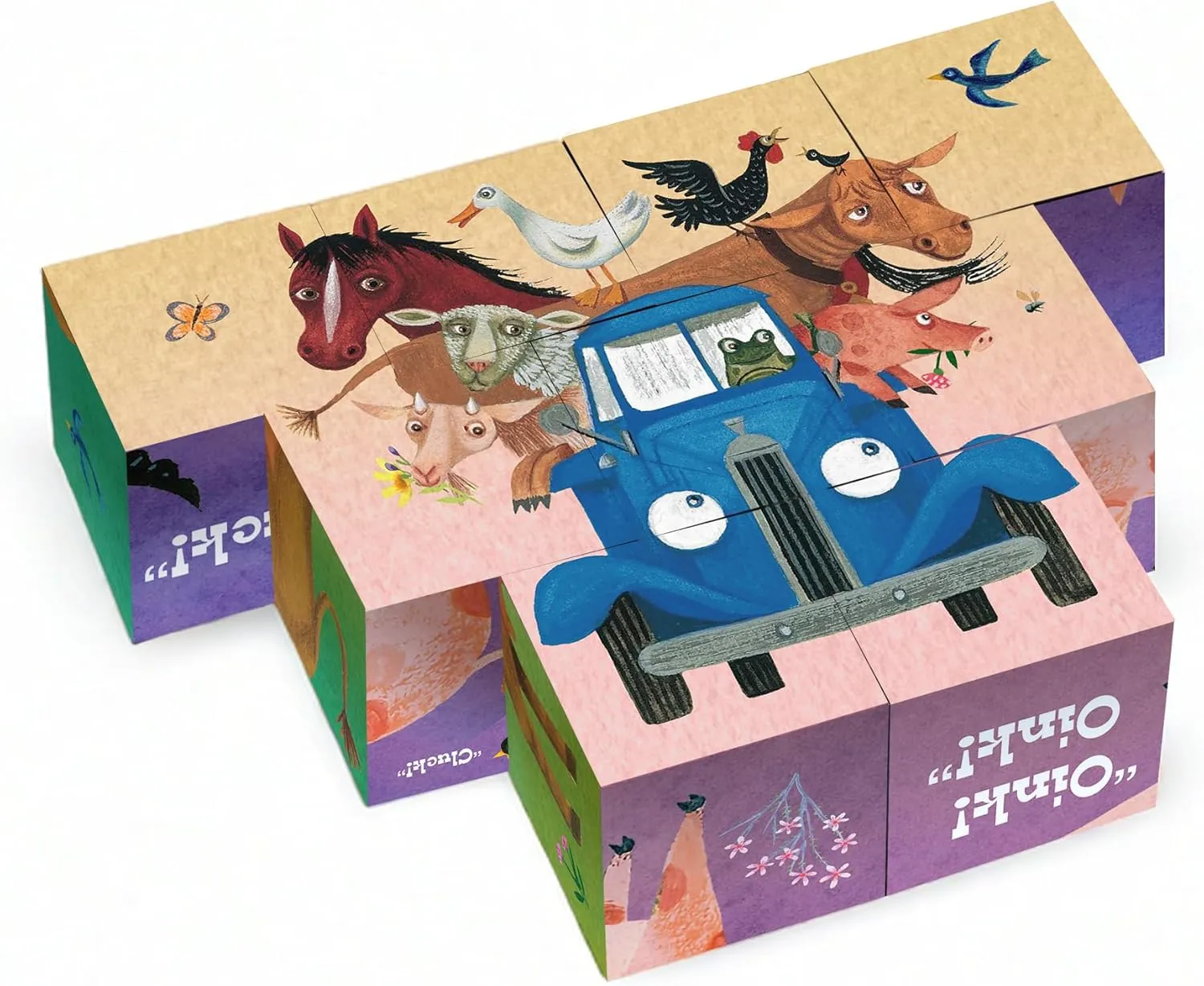 Yottoy Little Blue Truck Puzzle blocks