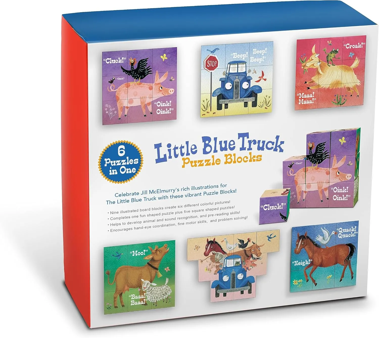 Yottoy Little Blue Truck Puzzle blocks